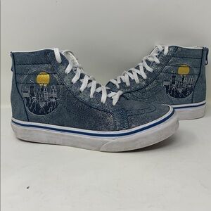 Pre Owned Vans SK8 High Harry Potter Multicolor White Size 3Y GS